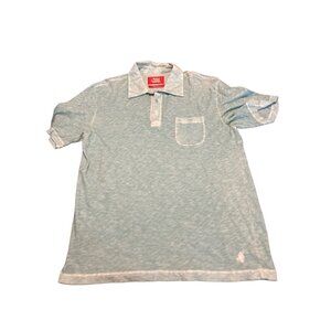 Toes On The Nose Men's Medium Blue Green Polo Shirt